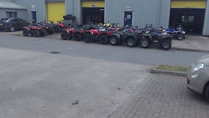 KAWASAKI KLF 300 4X4 AGRI ROAD LEGAL VERY LOW MILES SEMI AUTO QUAD BIKE ATV image 1