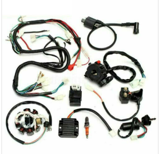 Motorcycle Full Complete Electric CDI Wiring Harness Wiring Loom Coil Rectifier Kits for 150-250 300CC ATV Quad - AliExpress 201355758 image 1